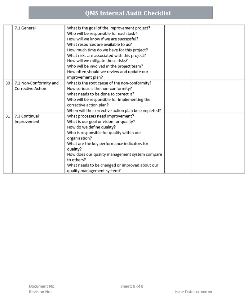 Qms Internal Audit Report.pdf QMS Internal Audit Bundle – ISO Templates and Documents Download