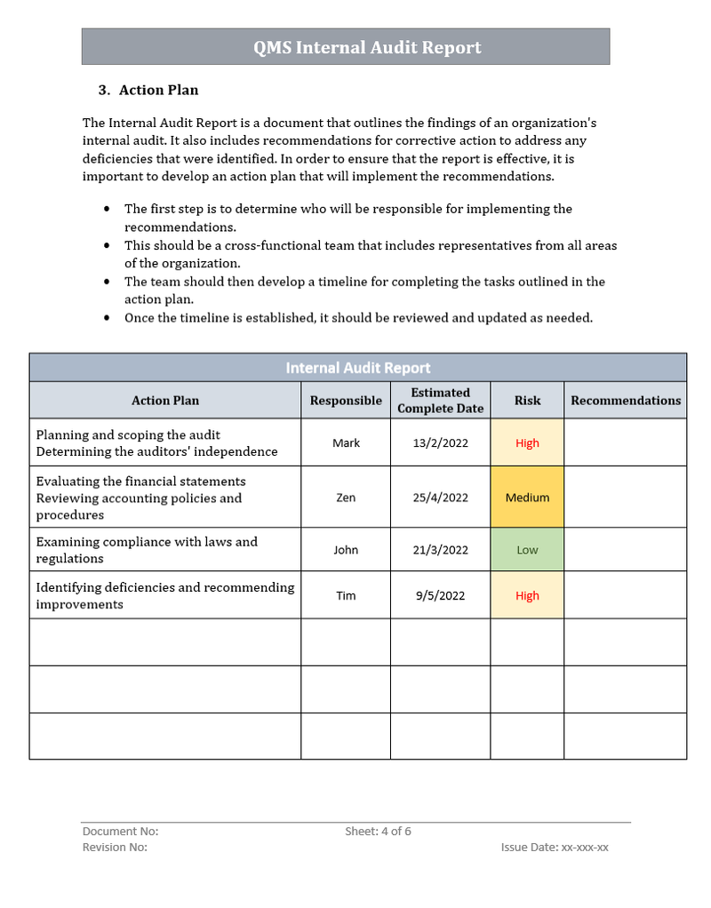 Qms Internal Audit Report.pdf QMS Internal Audit Bundle – ISO Templates and Documents Download