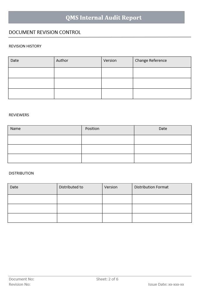 Qms Internal Audit Report.pdf QMS Internal Audit Bundle – ISO Templates and Documents Download