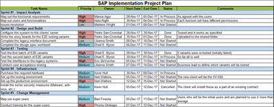 SAP Implementation Project Plan, SAP Implementation, Project Plan