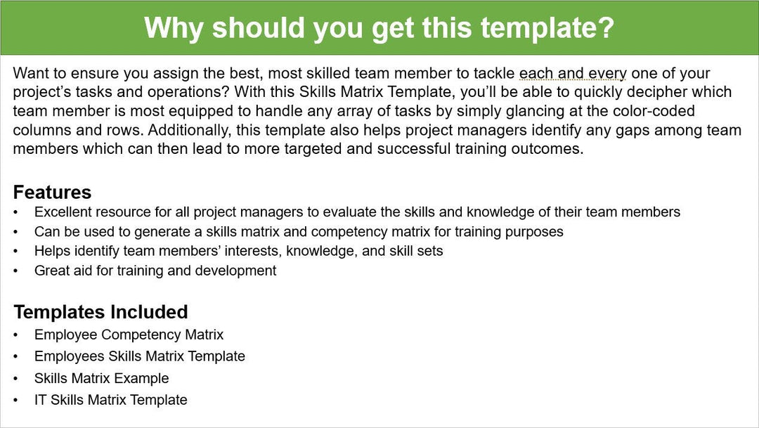 Skills Matrix Template