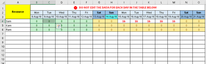 Task Tracker Excel Template