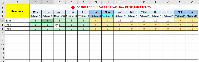 Task Tracker Excel Template