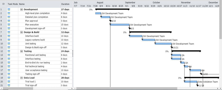 MS Project Plan