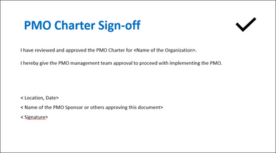 pmo charter, pmo charter template