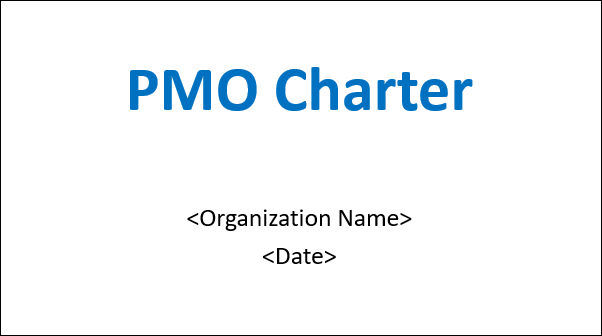 pmo charter, pmo charter template